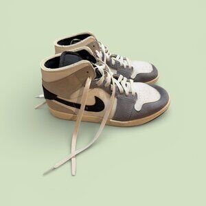 Men's Nike Air Jordan 1 Mid SE Craft Cement Grey (Size 10)